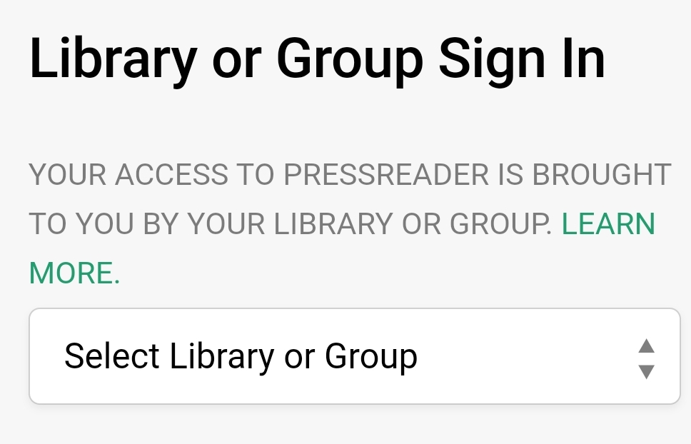STEP 2: Tap "Select Library or Group"